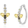 Pendientes de Abeja Nuevos Transfronterizos Cao Shi para Mujer, Joyería de Circonita Linda y Delicada, Estilo Fresco y Pastoral, Venta Directa del Fabricante