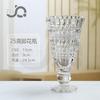 Estilo Europeu Criativo Entrada Luxo Vento Romano Lâmpada Vaso de Vidro Alto Perna Transparente Arranjo de Flores Quarto Pequeno Castiçal Ins Pousada