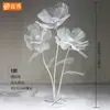 Adereços Decorativos, Flores Artificiais, Flores Simuladas, Flores Coloridas Grandes para Shoppings, Flores de Malha de Seda Prontas, Flores Feitas à Mão, Decorações Internas e Externas