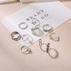 Anillo de avión de amor retro simple europeo y americano flecha conjunto de 10 piezas traje combinado anillo