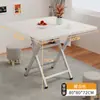 Mesa plegable, mesa de comedor cuadrada, mesa pequeña para uso doméstico, alquiler de apartamentos pequeños, mesa de comedor sencilla, mesa cuadrada