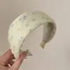 Diadema de ala ancha estilo coreano para lavarse la cara, de alta gama, lujo ligero, diadema floral suave, diadema deportiva, coletero, pasador, accesorio para el cabello para mujer