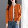 Suéter Grueso de Punto Corto para Mujer Estilo Coreano Otoño-Invierno 2026, Nuevo Top Casual Versátil de Moda, Cárdigan de Punto