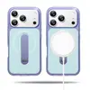Funda de alto nivel con bloques de color adecuada para Apple 17 Pro Max con soporte integrado, a prueba de golpes para iPhone 16/15 Pro