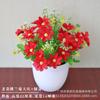 Decoração floral artificial buquê seco decoração de mesa de jantar em casa corredor sala de estar nova decoração de flores decoração de flores orquídea saltitante e crisântemo