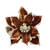 Flores Navideñas Artificiales Más Vendidas Transfronterizas, Flores Falsas, Flores de Magnolia Navideñas, Fábrica de Origen, Decoraciones Navideñas de Comercio Exterior, Flores Falsas