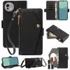 Adecuado para funda de teléfono Sharp Wish6, funda de cuero con patrón de lichi Sense10, funda protectora tipo flip Motorola G37J