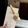 Ursinho Fofo Trevo de Quatro Folhas Presilha Bico de Pato Estilo Doce Feminino Aluno Turma Casal Melhor Amigo Acessório de Cabelo Presilha para Franja