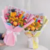 Girassol de Futuro Brilhante Carpa Flor de Tricô Buquê Cerimônia de Promessa de 100 Dias para o Vestibular Cerimônia de Celebração da Maioridade Presente para Estudantes Flores