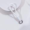 Cordão para celular de corda de algodão tecida à mão, pingente com zíper para bolsa de chaves de carro, pulseira de pulso anti-perda, pingente simples