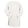 2025 Camisa de Lino de Verano Asiática Medieval para Niños Cuello Redondo Retro Holgada Casual Infantil