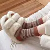 Calcetines Grues de Punto Doble Doble Faz para Mujer, Tubo Medio, Estilo Retro Otoño e Invierno, Calcetines Grues de Invierno Melard, Estilo Americano Holgados