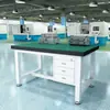 Bancada de trabalho pesada, mesa de operação de oficina/fábrica antiestática de camada dupla, bancada de montador, mesa de laboratório com gavetas