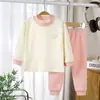 Conjunto de ropa de otoño para niños, ropa interior para bebé, ropa para casa, pijama de manga larga Clase A para niños y niñas, tallas 80-170, estilo otoño e invierno