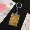 Novo óleo luminoso em areia movediça goo cartão tijolo com luz areia movediça mahjong goo placa DIY adesivo chaveiro fábrica outlet