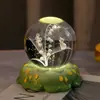 Ramo Bola de Cristal Luminosa Tulipán Luz de Noche Adorno Regalo para Cumpleaños de Niñas Regalo para Mejores Amigas Regalo para el Festival Qixi para Novia