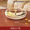 Caja Giratoria de Dulces de Año Nuevo, Exquisita Caja de Almacenamiento con Compartimentos Sellados para Uso Doméstico en la Mesa de Café de la Sala de Estar, Caja al por Mayor para Snacks y Frutos Secos