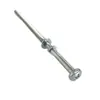 Clavos Tornillos Largos Combinados de Cabeza de Cruz Plana con Arandela de Resorte Rosca Parcial Extendida Estándar Rosca Completa Zinc Azul y Blanco