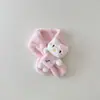 Cachecol Qiunan Kidsren Outono e Inverno Cachecol de Pelúcia Gatinho Fofo Cachecol de Pescoço Quente à Prova de Vento para Menina Bebê