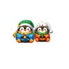 16 Peças Pingente de Lanyard de Madeira de Pinguim Estilo Alegre Moderno 2D Plano Fácil de Pendurar Suprimentos de Natal Decoração de Casa