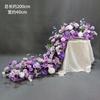 Flor Artificial Banquete de Cumpleaños Cascada Flor de Mesa Flor Colgante Tira de Flores Exhibición de Belleza Fila de Flores Colgantes Escenario de Boda Decoración de Compromiso Flor