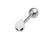 Barra para piercing de cuerpo humano transfronteriza, piercing acrílico para la lengua, acero inoxidable, joyería de Halloween, adornos perforados para la lengua al por mayor