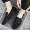 Estación europea Zapatos Bean zapatos casuales de hombre zapatos de cuero de suela suave mocasines mocasines zapatos de hombre Inglaterra una generación de cabello