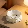 Bandeja de Almacenamiento de Joyas con Lazo Impreso en 3D para Productos Nuevos Transfronterizos Caja de Almacenamiento Femenina Bandeja de Almacenamiento de Joyas con Borde Rizado Lindo