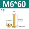M2M2.5M3M4M5M6M8M10 Tornillos para Máquina de Latón Phillips Cabeza Avellanada Tornillos de Cabeza Plana de Cobre Tornillos Pequeños Antióxido
