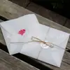 Venta al por mayor de fabricantes, Sobres translúcidos personalizados, Sobres de papel ácido sulfúrico, Empaque creativo para bufandas, Logotipo impreso con estampado en caliente