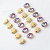 14mm Olho de Boi Oval Costurado à Mão Garra Furadeira Materiais para Fazer Capa de Celular Cores Fluorescentes Coloridas Acessórios de Vestuário DIY