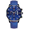 Reloj de Pulsera para Hombre con Calendario en Forma de Abanico, Escamas de Diamante Romano de Tres Ojos, Reloj de Cuarzo para Hombre, de Fábrica Original