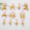 Colgante de Oro Antiguo Loto Loto Dosel Abalorios Accesorios DIY Oro Arena Accesorios Pulsera Collar con Cuentas