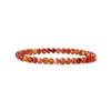 Pulseira de Ágata Natural com Contas de 4mm Pulseira para Mulheres Olho de Tigre Pedra Vulcânica Fosca Preta Pulseira Elástica