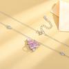 Collar de plata de ley S925 Planeta del amor para mujer diseño de nicho de lujo ligero venta al por mayor colgante de corazón de amor para novias popular celebridad de internet