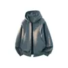 Ropa ACU para Hombre Cárdigan de Color Sólido Sudadera con Capucha para Hombre 2026 Otoño/Invierno Nueva Chaqueta Casual Holgada Simple para Hombre