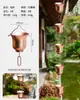 Corrente de Chuva Externa de Cobre Corrente de Drenagem de Beiral Estilo Japonês Corrente de Água da Chuva de Pátio de Villa Corrente de Desvio de Água da Calha Corrente de Água Decorativa