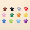 Adesivos de tecido bordados de pata de urso de animal de desenho animado, novos e populares, cross-border, pegadas coloridas, patches, acessórios decorativos DIY