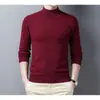 Suéter de cuello alto para hombre de 31 colores directo de fábrica, color liso, grueso, holgado, casual, tejido versátil, top para hombre