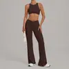 Conjunto deportivo de yoga QiuSha para correr al aire libre y fitness, ropa de yoga con control de abdomen y levantamiento de glúteos para mujer 1081+9089