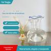 Vaso de Vidro Borossilicato Alto Criativo Moderno Simples Vaso de Vidro Transparente Decorações de Mesa para Sala de Estar Escritório