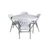 Mesa Redonda Plegable para el Hogar, Mesa Redonda Grande Plegable para Hotel, Restaurante, Banquete, Sala de Estar, Comedor, Exterior, Mesa y Silla de Comedor Sencillas, Exportable