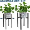 Suporte de Ferro Forjado para Flores Sala de Estar Interno de Chão Varanda Suporte para Flores Prateleira para Plantas Rosa Verde Suporte para Vasos de Flores
