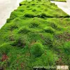 Alfombra de musgo, musgo verde, césped artificial biónico, hierba, plantas verdes artificiales, decoración, paisajismo, bonsái, pelo corto, micro paisajismo