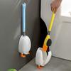 Pato Buzo Cepillo para Inodoro Cepillo de Silicona Sin Taladro Inodoro Limpieza de Inodoro Colgante de Pared para Inodoro [Producto Auténtico con Patente]]