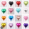 Globo de Película de Aluminio Forma de Corazón de 18 Pulgadas Decoración para Boda Fiesta de Cumpleaños Arreglo de Cumpleaños Boda Bola de Papel de Aluminio de Amor