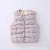 2024 Relleno de plumón para niños Otoño e Invierno Artefacto para Uniforme Escolar Chaleco ligero de plumón para bebé Chaleco base Salida de fábrica