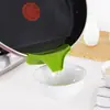 Desviador de Borda para Utensílios de Cozinha Anti-Derramamento, Bico Direcionador para Líquidos, Ferramenta para Servir Sopa e Água, Funil de Silicone