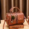 Bolsas Femininas 2025 Novas Bolsas de Mão Moda Bolsas de Ombro Europeias e Americanas Modernas Bolsas Travesseiro de Couro PU Bolsas Transversais Dropshipping