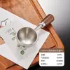 Directo del fabricante: Cuchara medidora de acero inoxidable 304 para café y leche en polvo, mango de madera, antiadherente, a prueba de óxido, cuchara medidora de especias